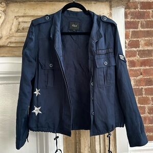 Rails Navy Blue Military Jacket Size M